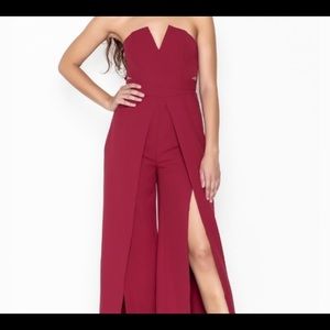Sexy Maroon jumpsuit